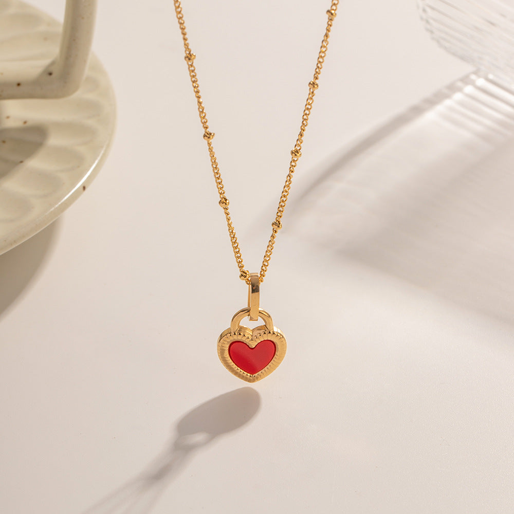 Collar Reversible heart lock